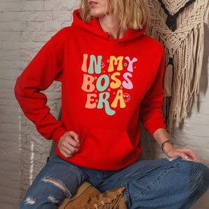 Bold & Cozy – In My Boss Era Hoodie for Confident Women