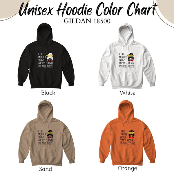 Murder Shows & Cozy Clothes Hoodie – Funny Fall Sweatshirt for True Crime Fans