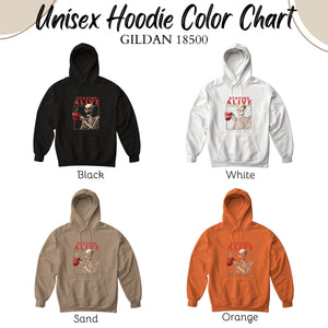 Staying Alive (Barely) – Skeleton Coffee Hoodie for Caffeine-Fueled Chaos