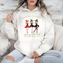 Witches Be Crazy Hoodie – Cozy Witchy Aesthetic for Bold Women
