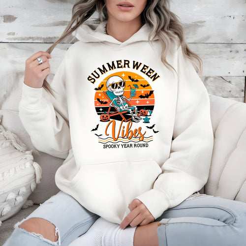 Spooky Season Hoodie – Summerween Vibes for Haunted Beach Days