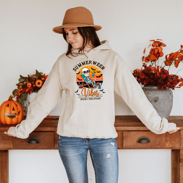 Spooky Season Hoodie – Summerween Vibes for Haunted Beach Days