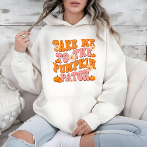 Snuggle Season Starts Here – Take Me To The Pumpkin Patch Hoodie