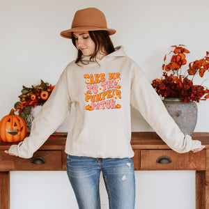 Snuggle Season Starts Here – Take Me To The Pumpkin Patch Hoodie