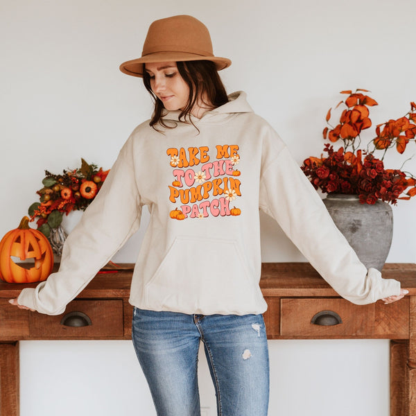 Snuggle Season Starts Here – Take Me To The Pumpkin Patch Hoodie
