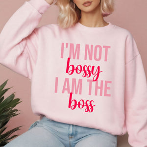 Not Bossy, Just the Boss – Cozy Power Sweatshirt for Women Who Lead