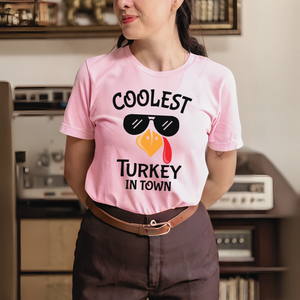 Coolest Turkey in Town – Funny Thanksgiving Shirt for Friendsgiving Vibes