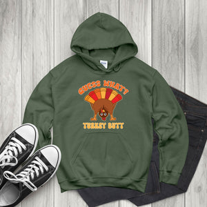 Guess What? Turkey Butt! Hoodie – Funny Thanksgiving Gift for Chilly Feasts