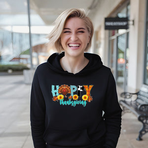 Thankful & Toasty – Happy Thanksgiving Hoodie for Cozy Fall Celebrations