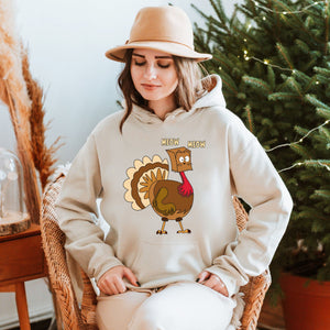 Cold Turkey? MEOW Hoodie – Funny Cat Lovers’ Thanksgiving Hoodie