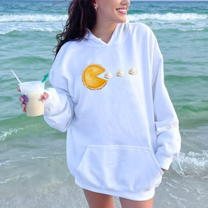 Powered by Pie – Pumpkin Pie Hoodie for Cozy Thanksgiving Vibes