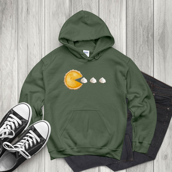 Powered by Pie – Pumpkin Pie Hoodie for Cozy Thanksgiving Vibes