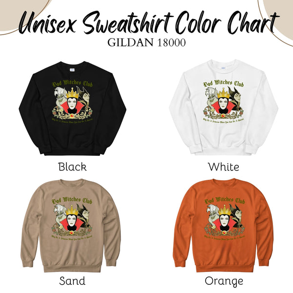 Bad Witches Club Sweatshirt – Vintage Villain Energy for Fall Queens