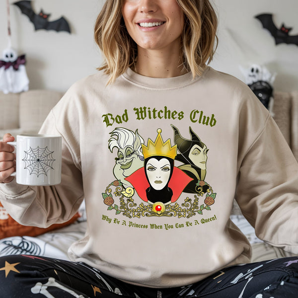 Bad Witches Club Sweatshirt – Vintage Villain Energy for Fall Queens