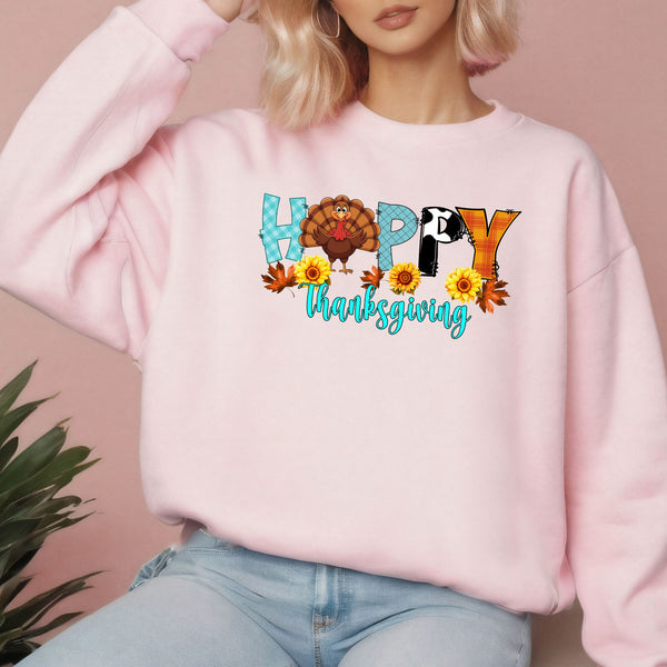 Gravy, Gratitude & Good Vibes – Happy Thanksgiving Sweatshirt for Fall Feasting