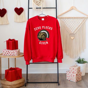 Zero Plucks Given – Funny Thanksgiving Pullover Sweater for Cold Days
