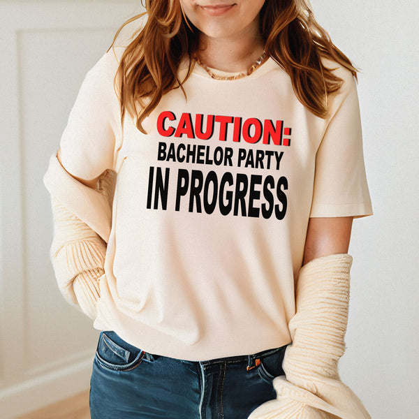 Caution: May Cause Shenanigans – Bachelor Party In Progress Shirt