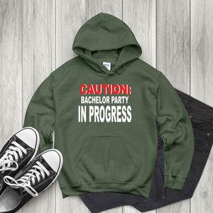 Warning: Party May Get Rowdy – Caution Bachelor Party Hoodie