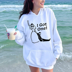 Bagged My Forever – I Got One Hoodie for Brides with Humor