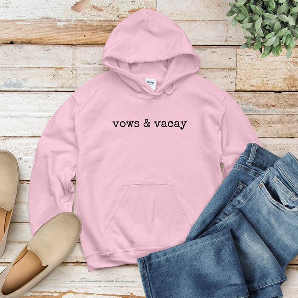 Vows & Vacay Vibes – Cozy Hoodie for Honeymoon Adventures