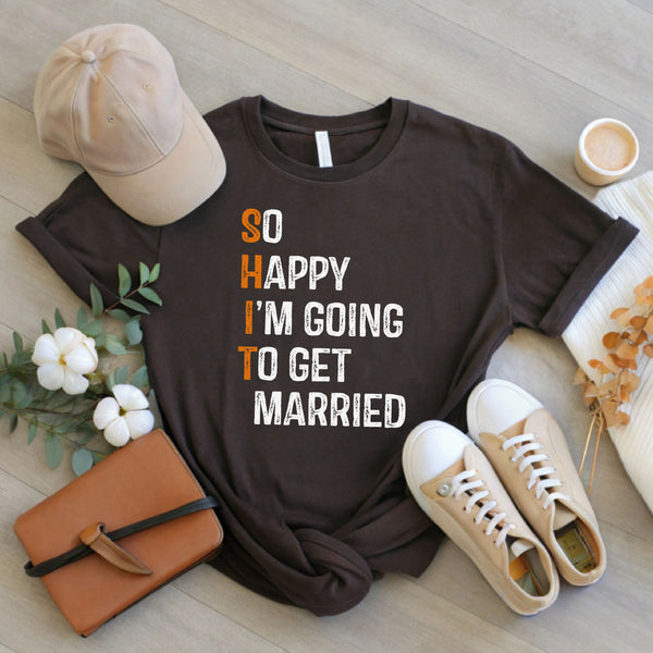 "Holy SH*T, I’m Getting Married! – Engagement Shirt for Bride or Groom"