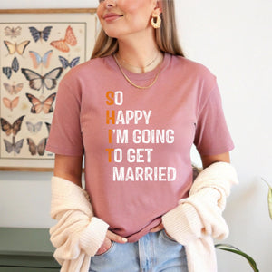 "Holy SH*T, I’m Getting Married! – Engagement Shirt for Bride or Groom"
