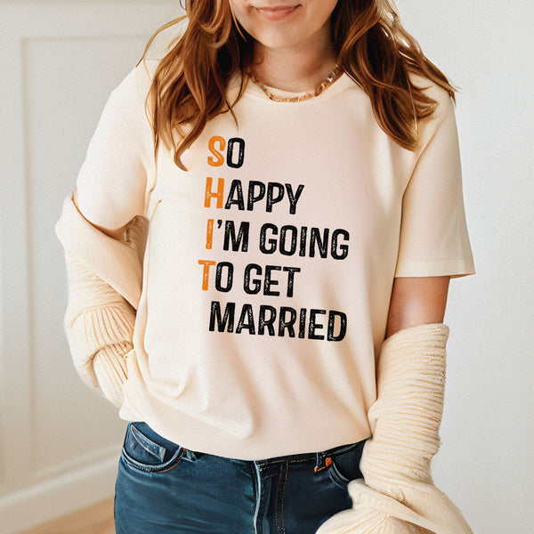 "Holy SH*T, I’m Getting Married! – Engagement Shirt for Bride or Groom"