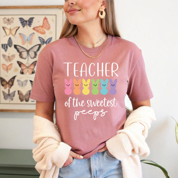 Sweetest Peeps Ever – Teacher Of The Sweetest Peeps Shirt for Spring & Teacher’s Day