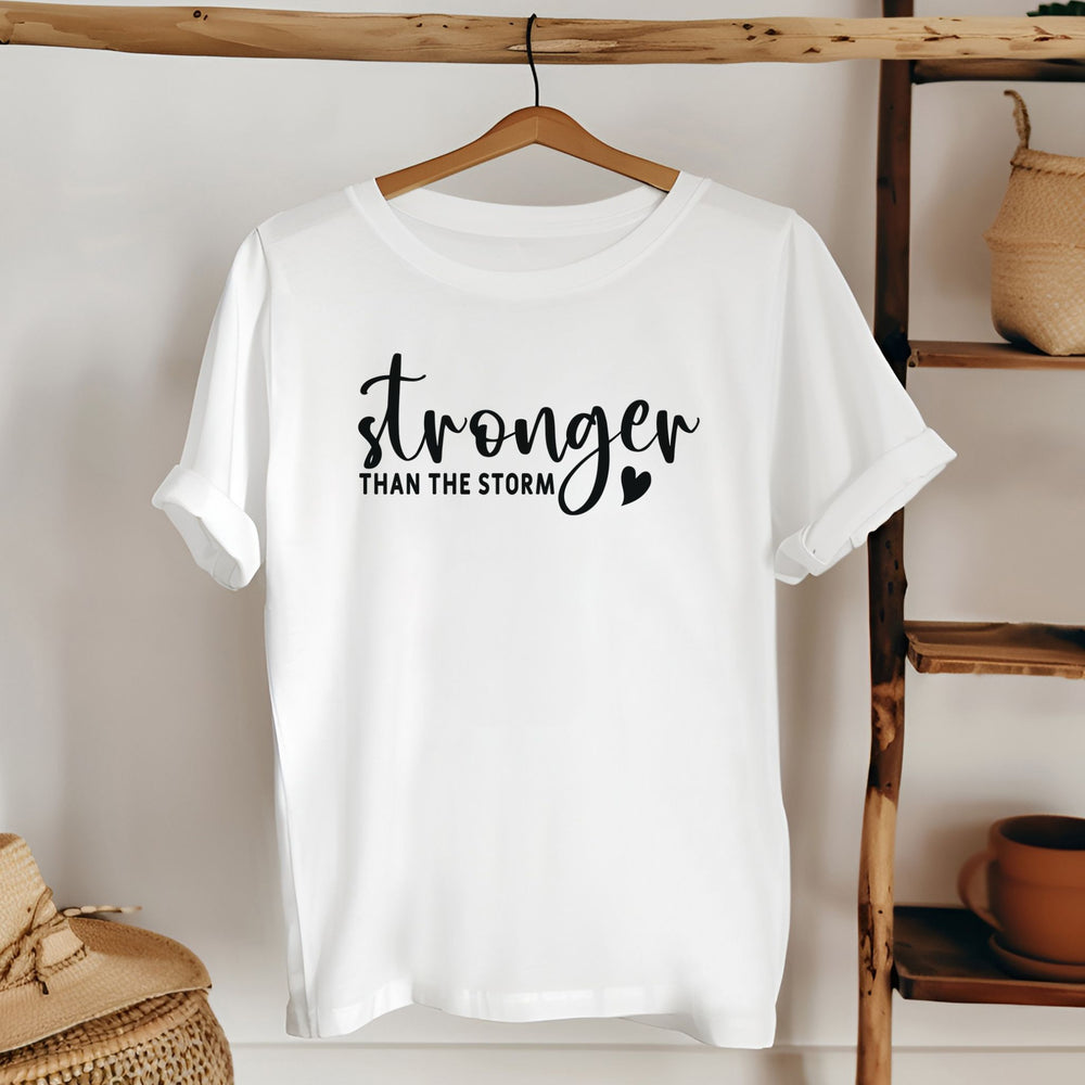 Stronger Than The Storm – Resilience Tee for Fighters & Survivors