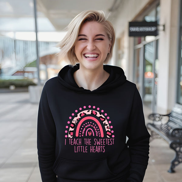 Little Hearts, Big Impact – I Teach The Sweetest Little Hearts Hoodie for Teachers Who Inspire