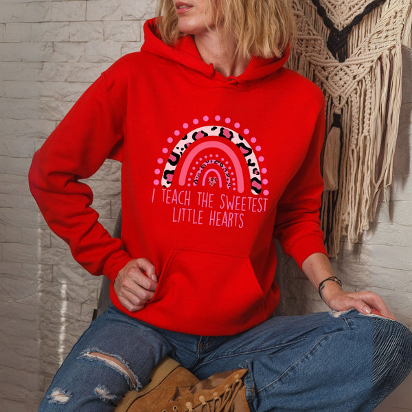 Little Hearts, Big Impact – I Teach The Sweetest Little Hearts Hoodie for Teachers Who Inspire