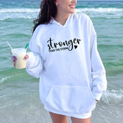 Stronger Than The Storm – Cozy Hoodie for Resilience & Recovery