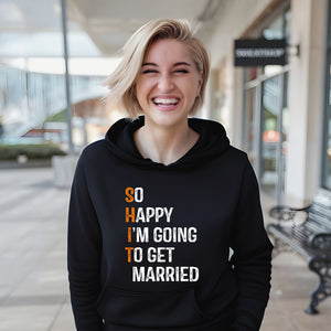 SH*T Just Got Cozy – Funny Engagement Hoodie for Brides & Grooms
