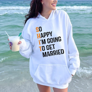 SH*T Just Got Cozy – Funny Engagement Hoodie for Brides & Grooms