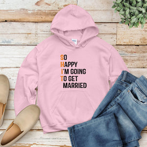 SH*T Just Got Cozy – Funny Engagement Hoodie for Brides & Grooms