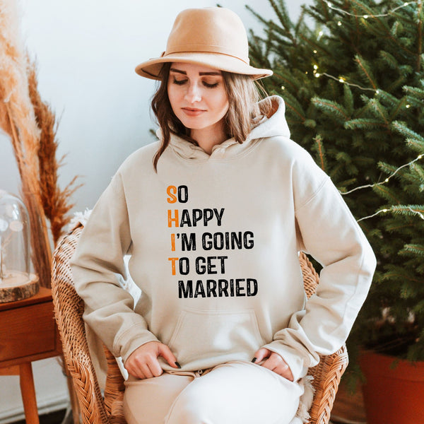 SH*T Just Got Cozy – Funny Engagement Hoodie for Brides & Grooms