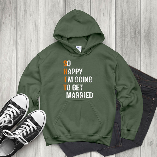 SH*T Just Got Cozy – Funny Engagement Hoodie for Brides & Grooms
