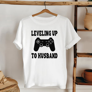 Achievement Unlocked – Leveling Up To Husband Shirt for Gamer Grooms