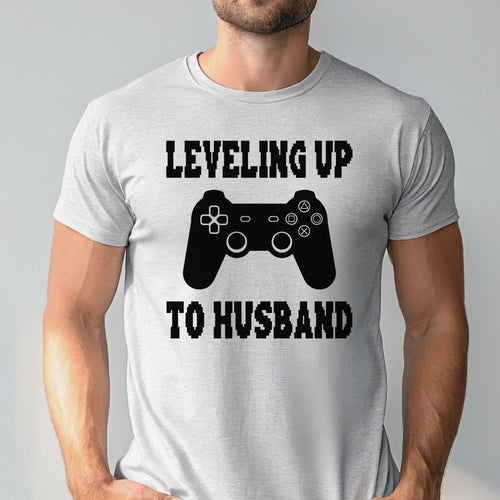 Achievement Unlocked – Leveling Up To Husband Shirt for Gamer Grooms
