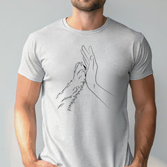 Human Hand And Paw T-Shirt