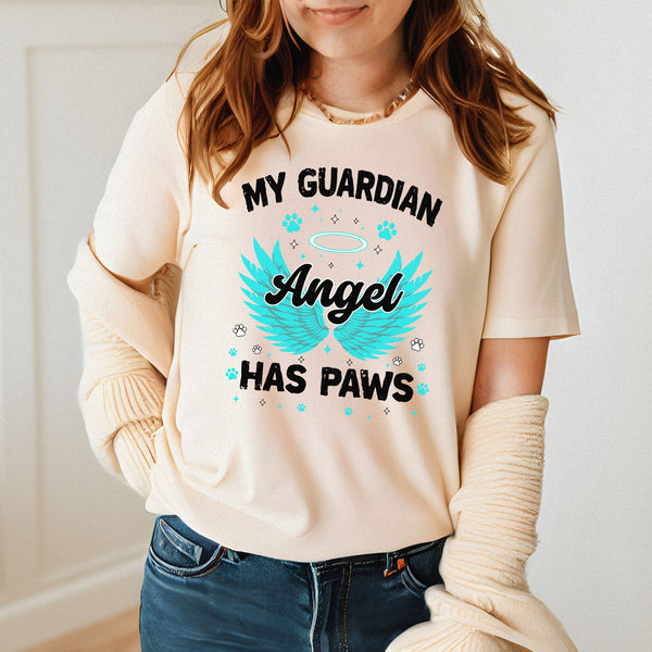 My Angel Has Paws Shirt – Heartfelt Pet Loss Gift for Dog & Cat Lovers