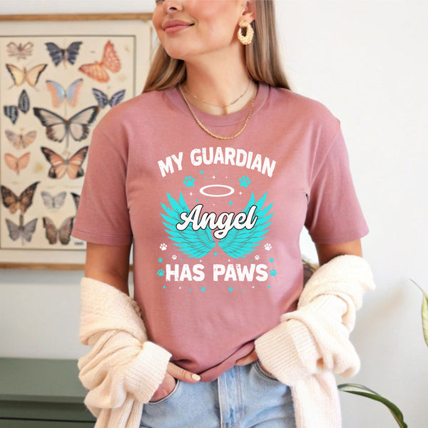 My Angel Has Paws Shirt – Heartfelt Pet Loss Gift for Dog & Cat Lovers
