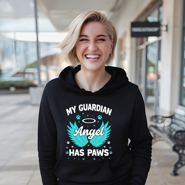 My Angel Has Paws Hoodie – Cozy Pet Loss Hoodie for Dog & Cat Lovers