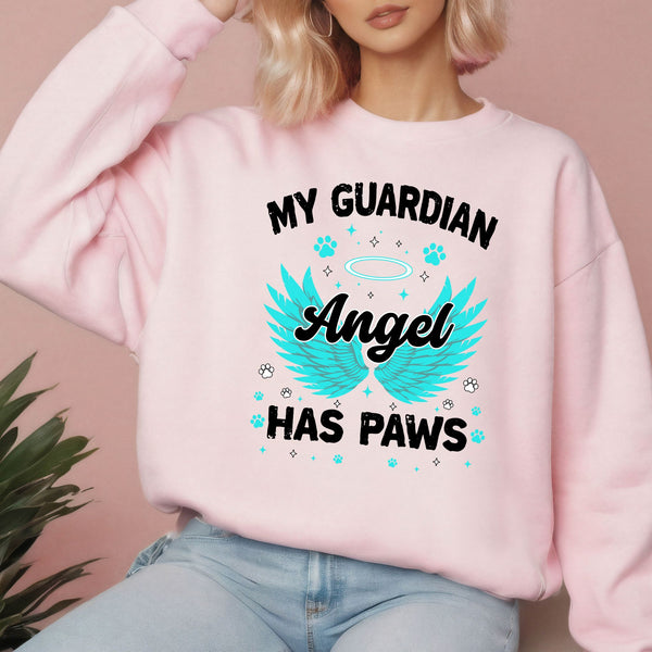 My Angel Has Paws Sweatshirt – Cozy Memorial Crewneck for Pet Lovers