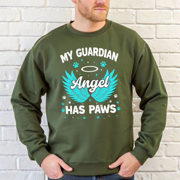 My Angel Has Paws Sweatshirt – Cozy Memorial Crewneck for Pet Lovers
