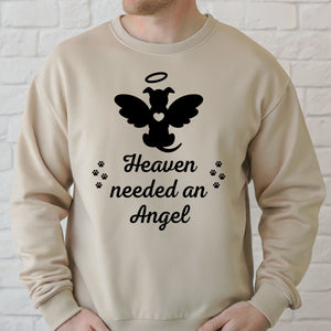 Heaven Needed An Angel Sweatshirt – Furry Pet Memorial Tribute