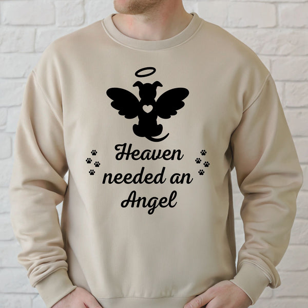 Heaven Needed An Angel Sweatshirt – Furry Pet Memorial Tribute