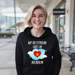 My Best Friend Lives In Heaven Hoodie – Pet Lover Remembrance