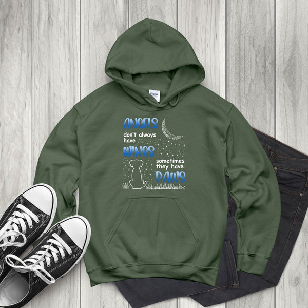 Angels Don't Always Have Wings Hoodie – Pet Memorial