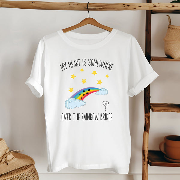 My Heart Is Somewhere Shirt – Rainbow Bridge Pet Parent Memorial